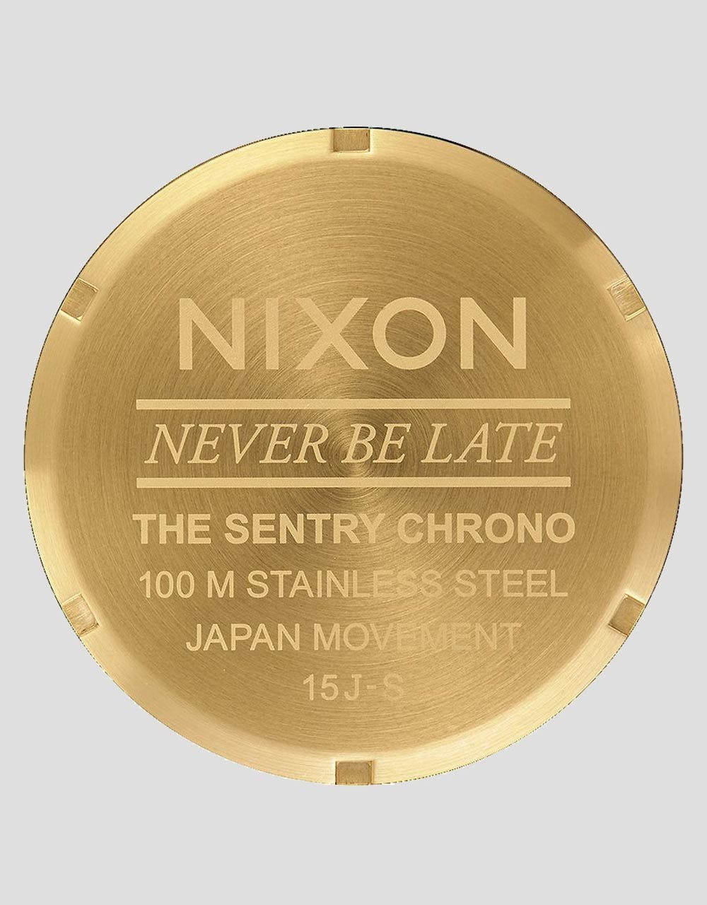 Nixon Sentry Chrono Watch - Gold/Blue Sunray