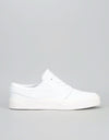 Nike SB Zoom Stefan Janoski Elite HT Skate Shoes - White/Sail-Platinum