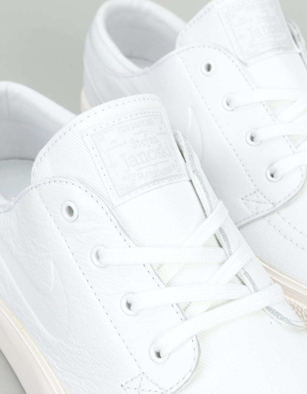 Nike SB Zoom Stefan Janoski Elite HT Skate Shoes - White/Sail-Platinum