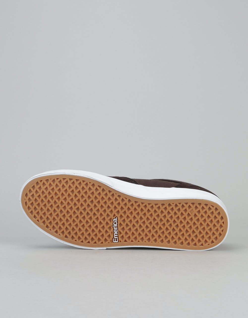 Emerica The Herman G6 Vulc Skate Shoes - Brown/White