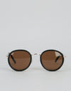 Glassy Sunhater Lincoln Sunglasses - Black/Brown