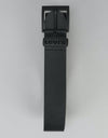 Levis Ashland Gun Metal Leather Belt - Regular Black