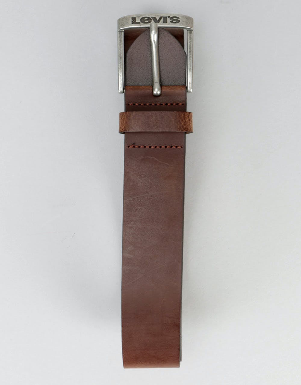 Levis New Duncan Leather Belt - Dark Brown