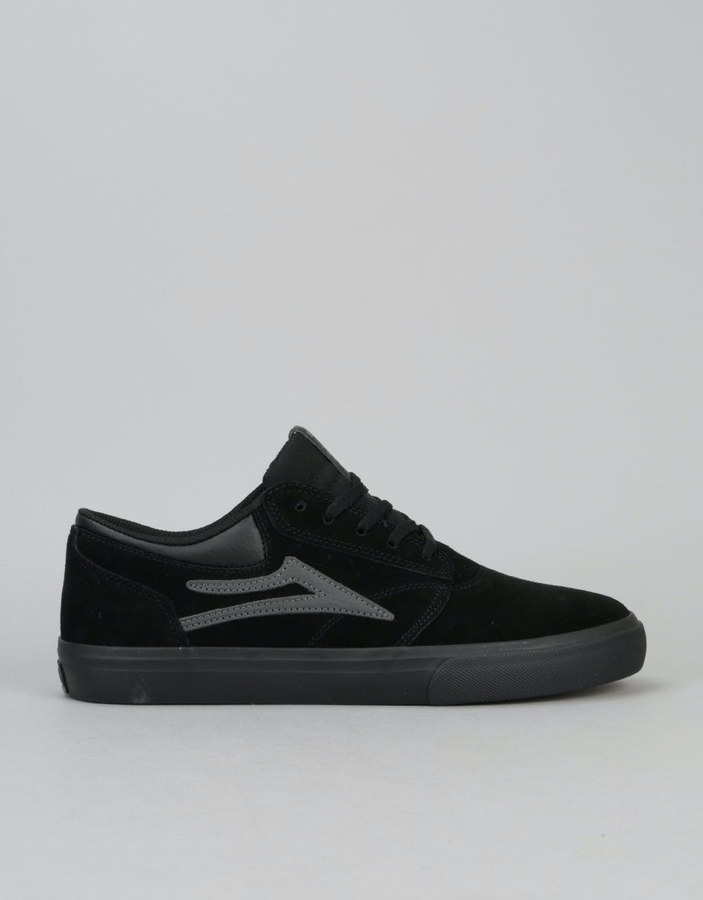 Lakai Griffin Skate Shoes - Black/Black Suede