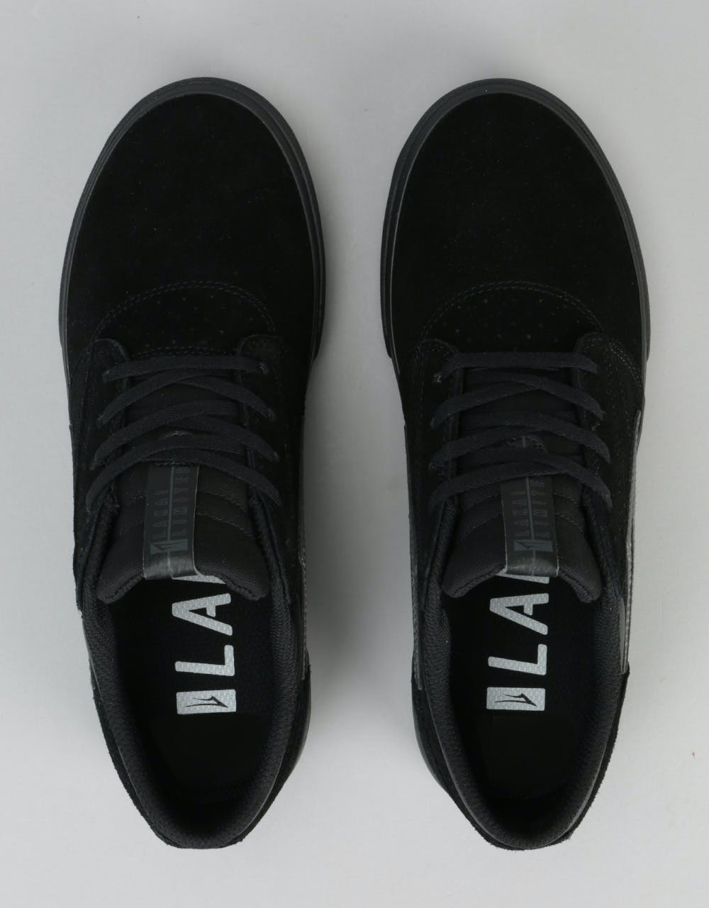 Lakai Griffin Skate Shoes - Black/Black Suede