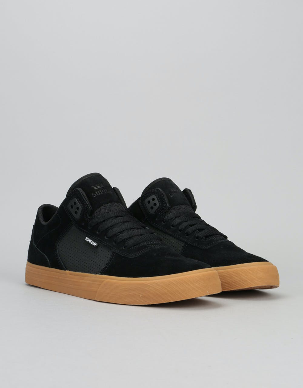Supra Ellington Vulc Skate Shoes - Black/Gum
