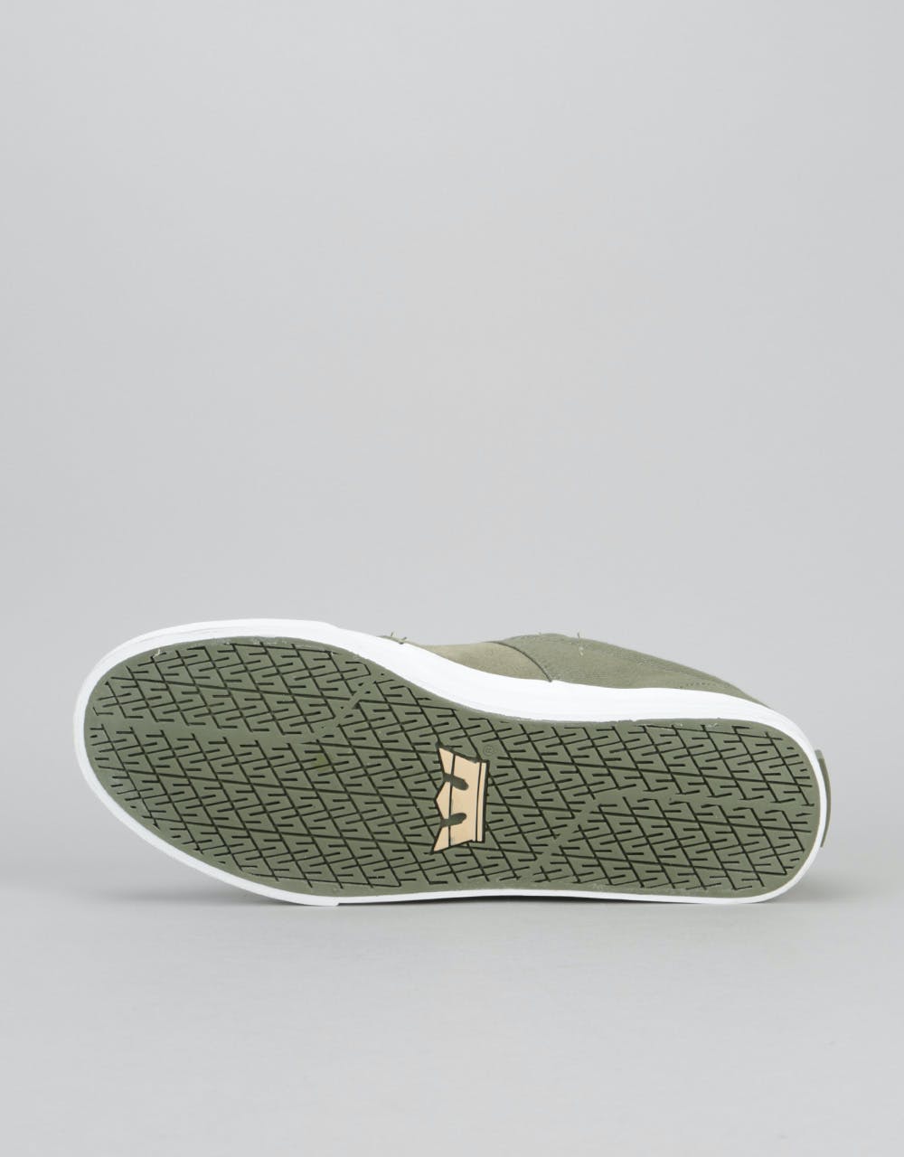 Supra Stacks Vulc II Skate Shoes - Olive/White