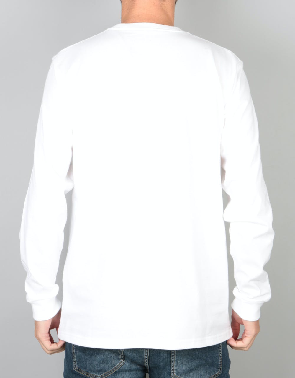 Carhartt WIP L/S Chase T-Shirt - White/Gold