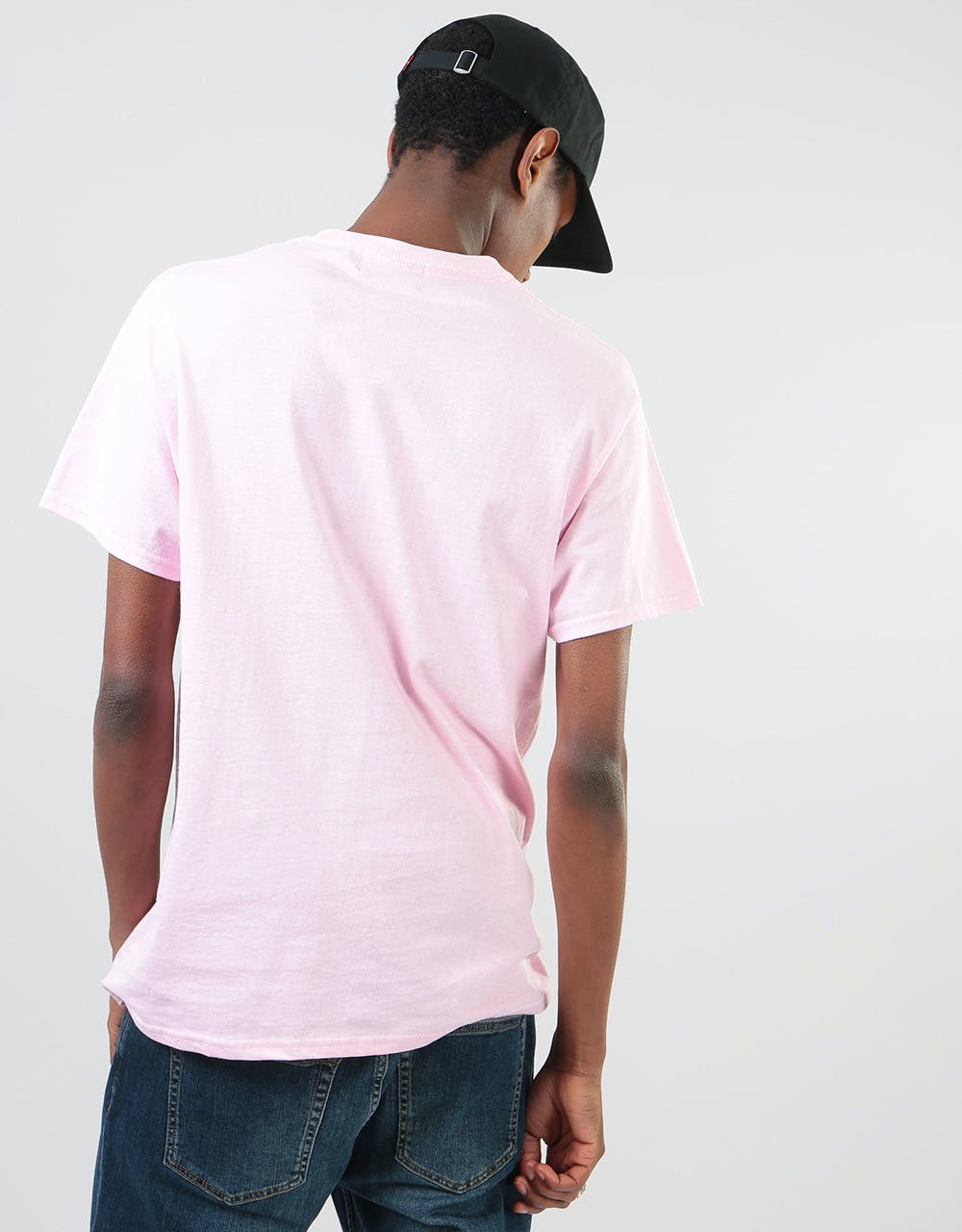 Route One Embroidered Logo T-Shirt - Light Pink