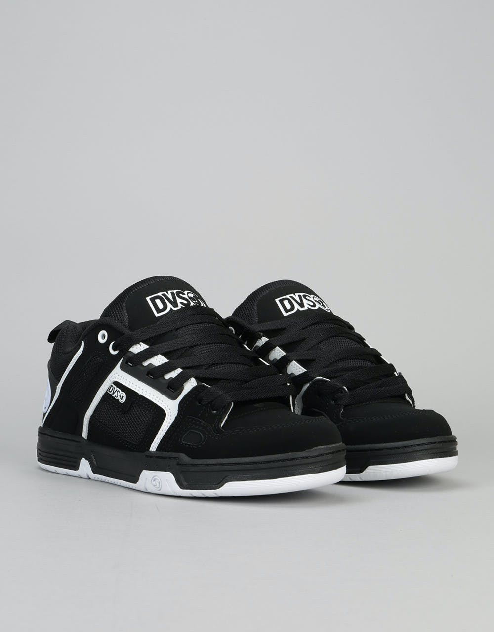 DVS Commanche Skate Shoes - Black/White Nubuck
