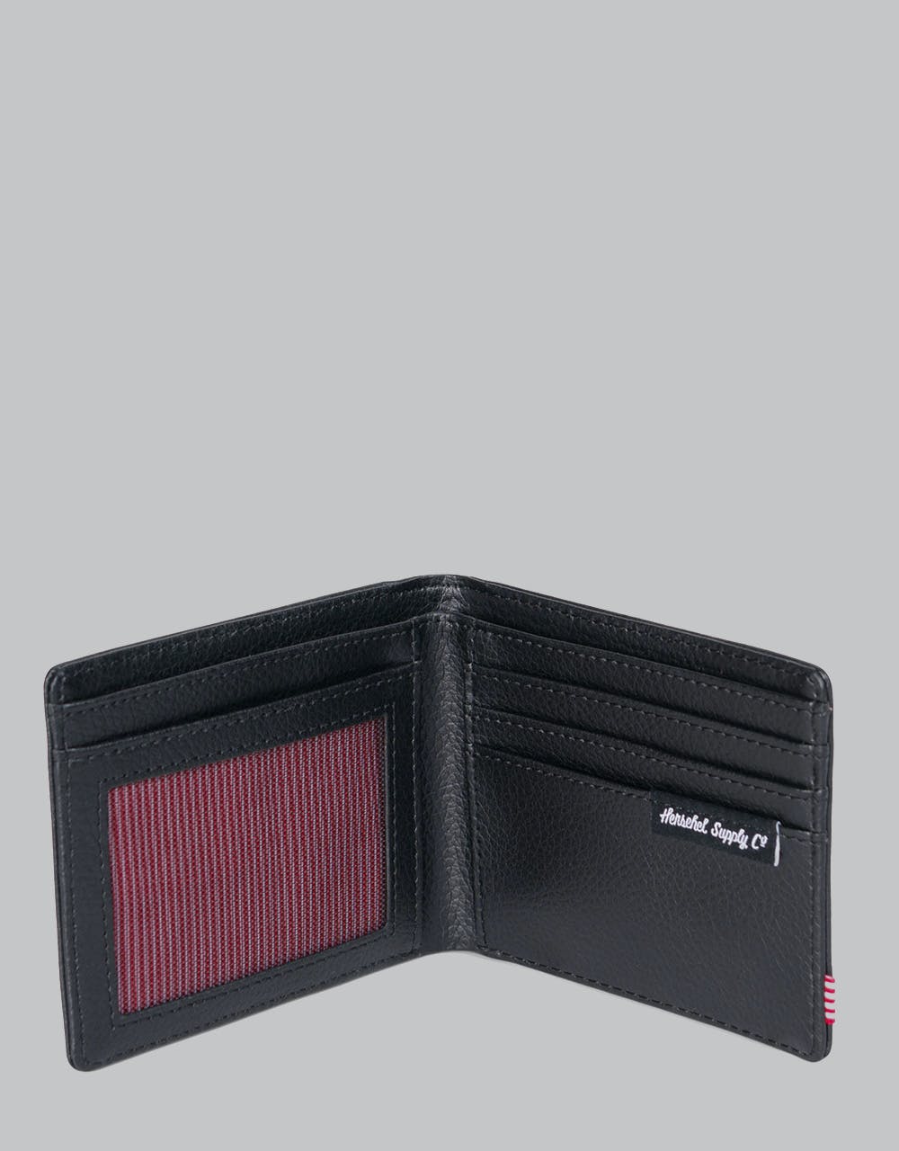 Herschel Supply Co. Hank Leather  RFID Wallet - Black Pebbled Leather