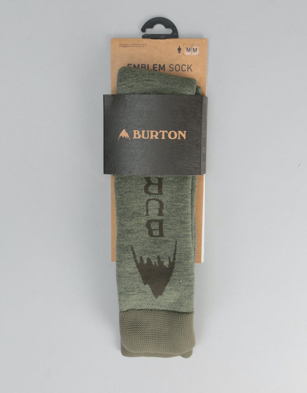 Burton Emblem Snowboard Socks - Olive Branch Heather