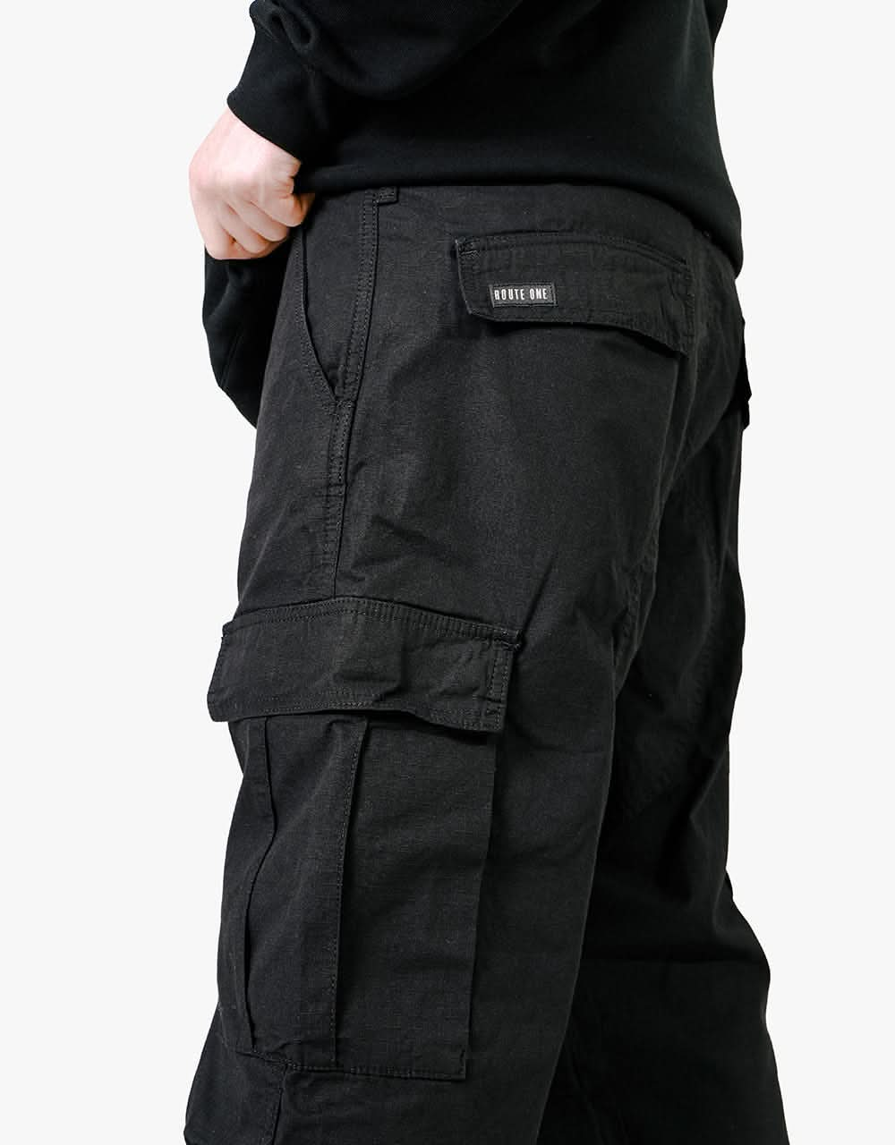 Route One Cargo Pants - Black