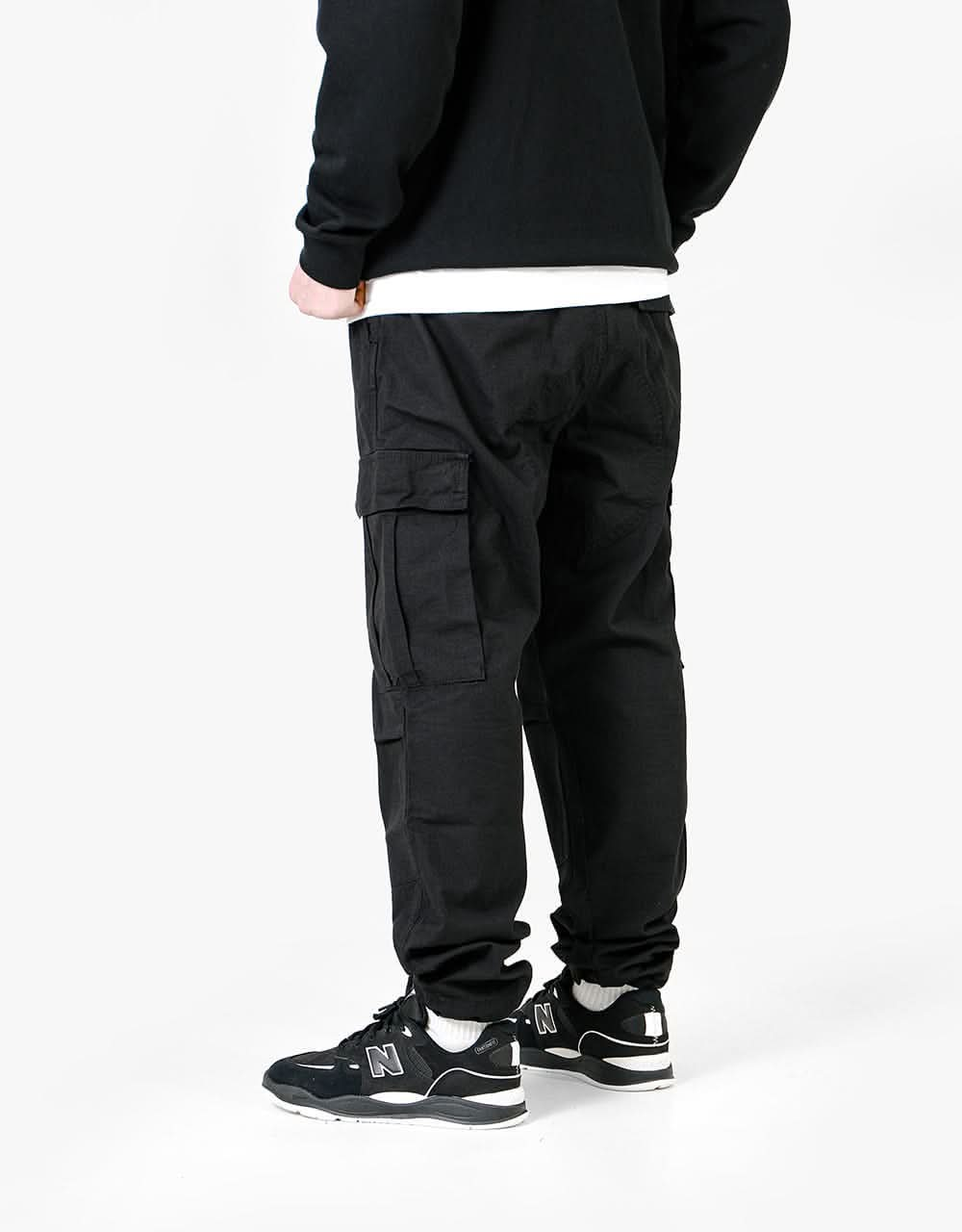 Jack & Jones Marco Joe Slim Fit Cuffed Cargo Pants - Black | very.co.uk