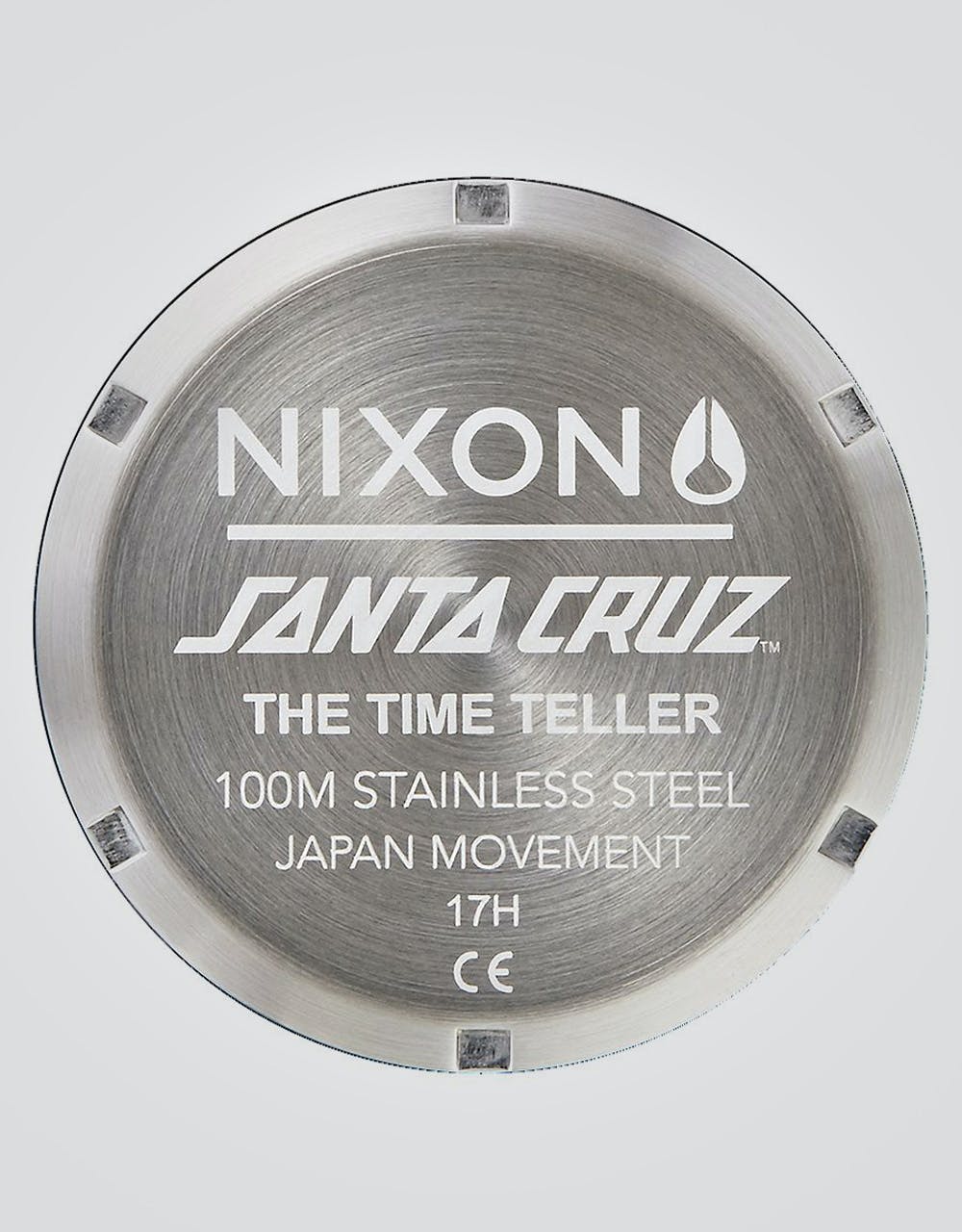 Nixon x Santa Cruz Time Teller Watch - Silver/Roskopp