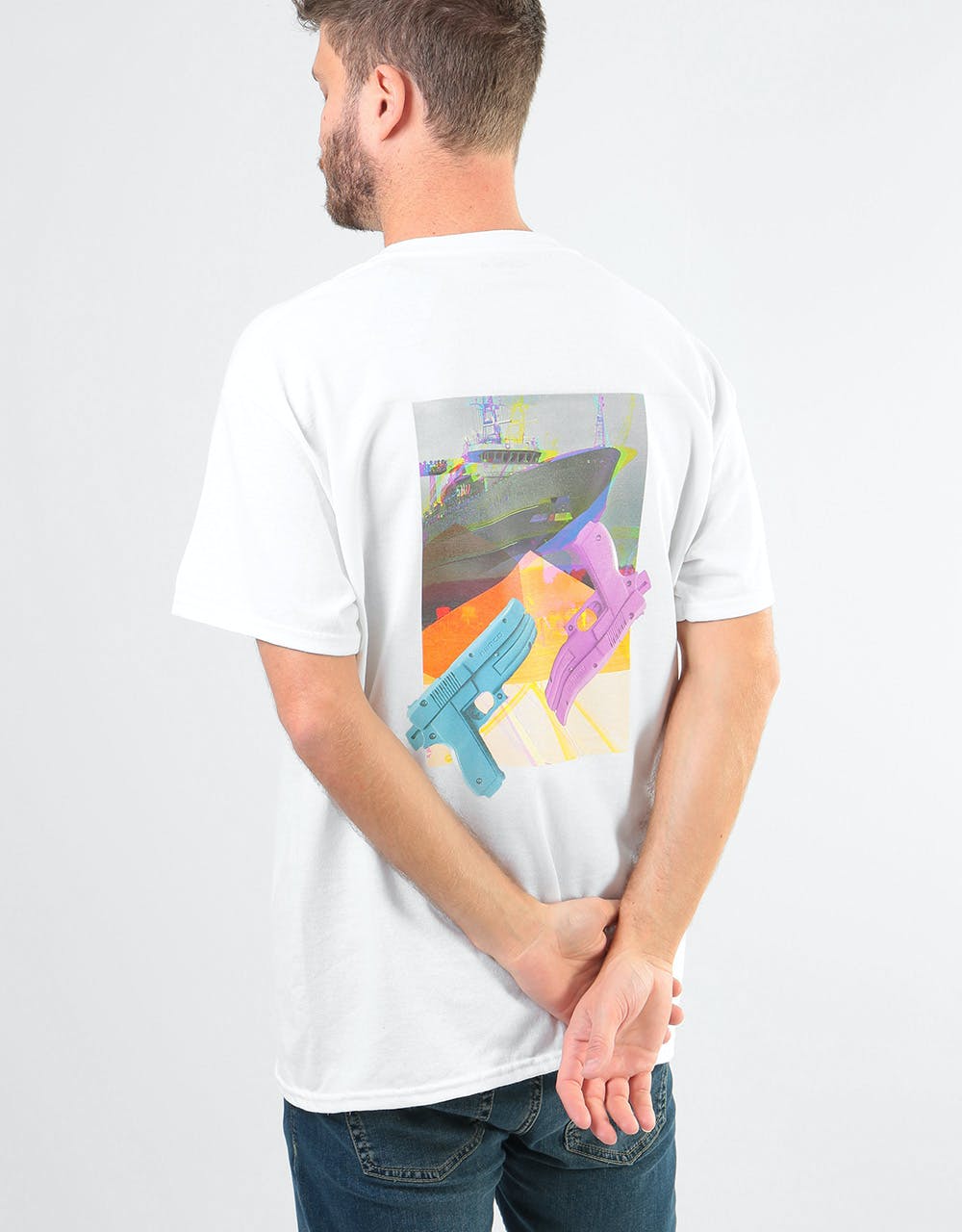 Colourblind Gunship T-Shirt - White