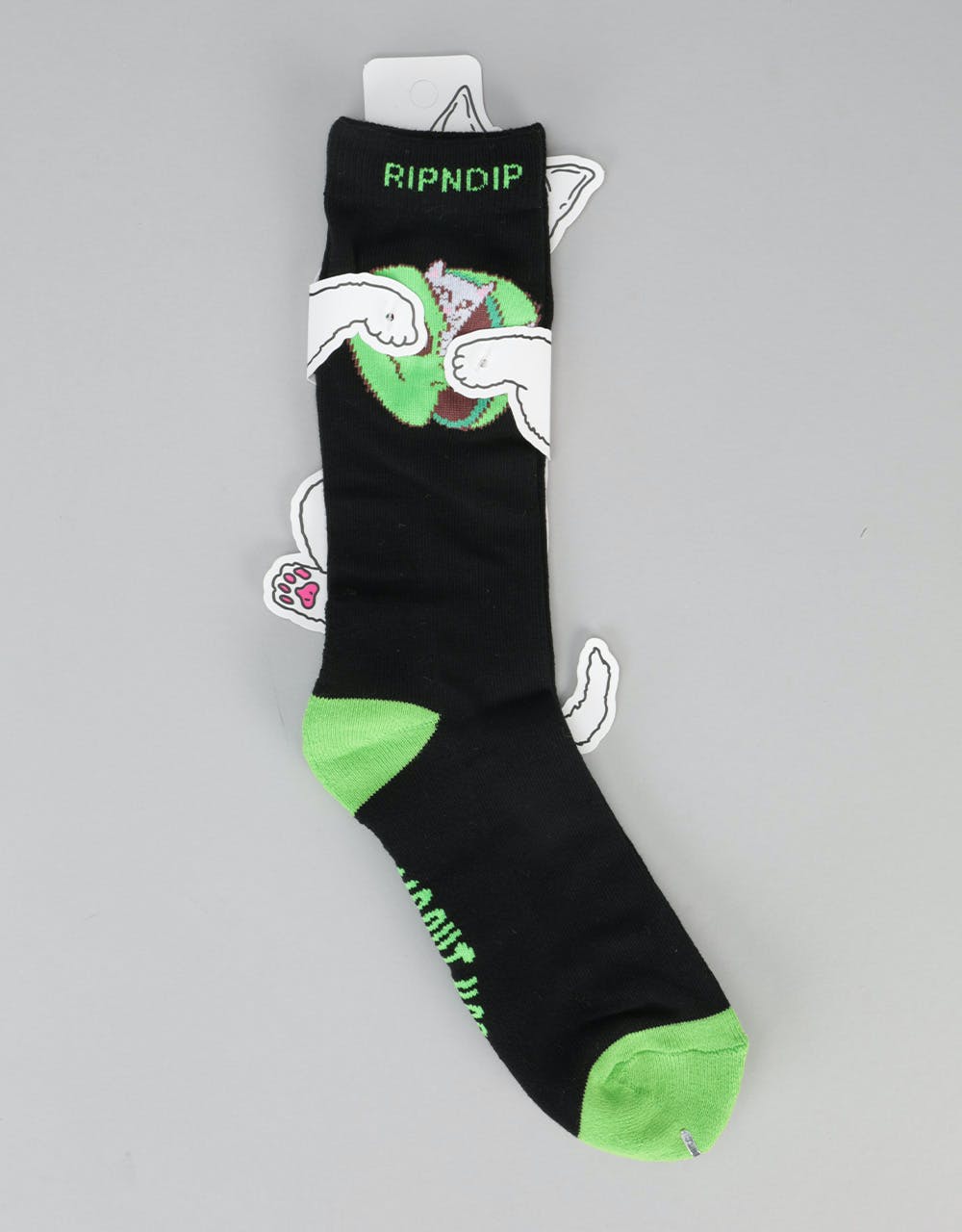RIPNDIP In My Mind Socks - Black/Green