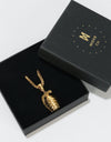 Midvs Co 18K Gold Plated Grenade Necklace - Gold