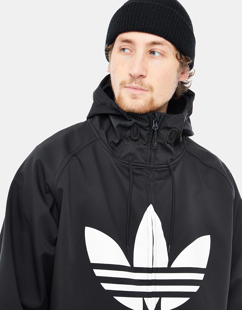 adidas Greeley Soft Shell Snowboard Jacket - Black/White