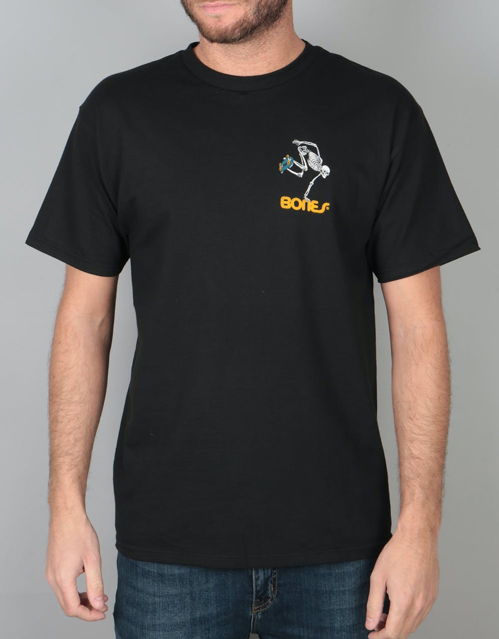Powell Peralta Skateboard Skeleton T-Shirt - Black