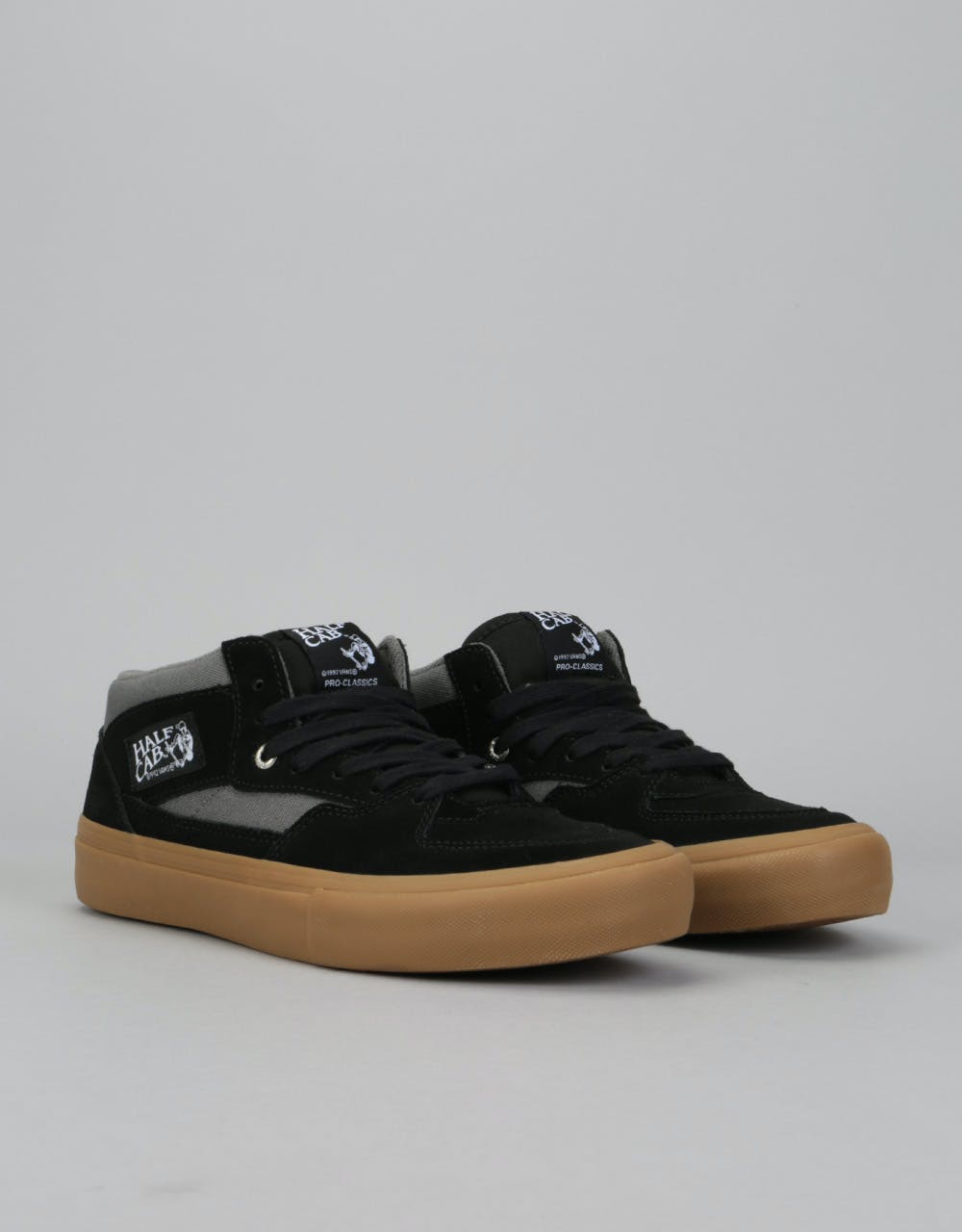 Vans Half Cab Pro Skate Shoes - Black/Pewter/Gum