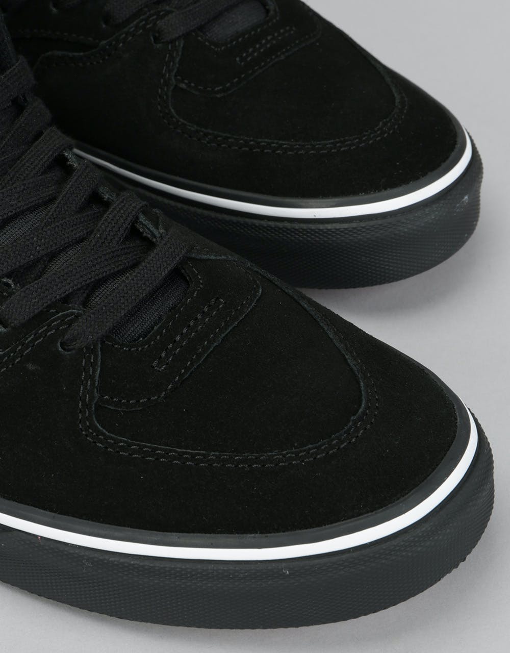 Vans Half Cab Skate Shoes - (Suede) Black/White/Black