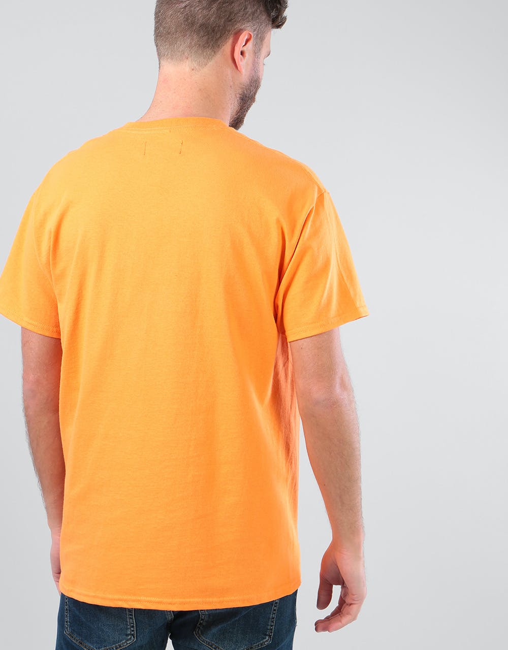 Route One Embroidered Logo T-Shirt - Tangerine