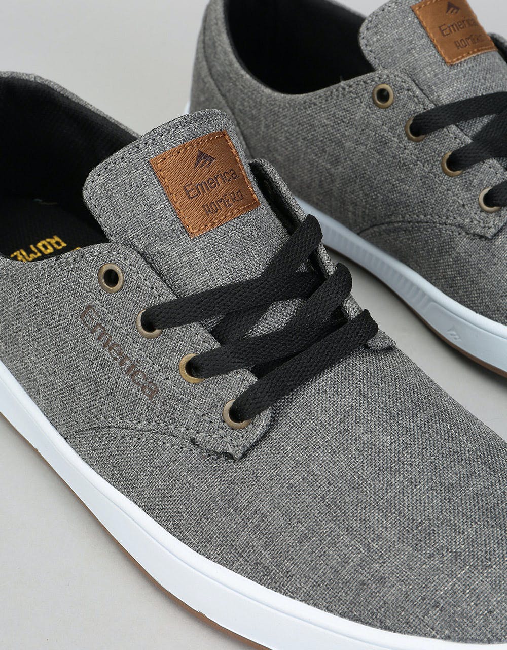 Emerica The Romero Laced SMU Skate Shoes - Grey/Brown