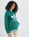 adidas Womens Uniform Oversized Hoodie - Collegiate Green