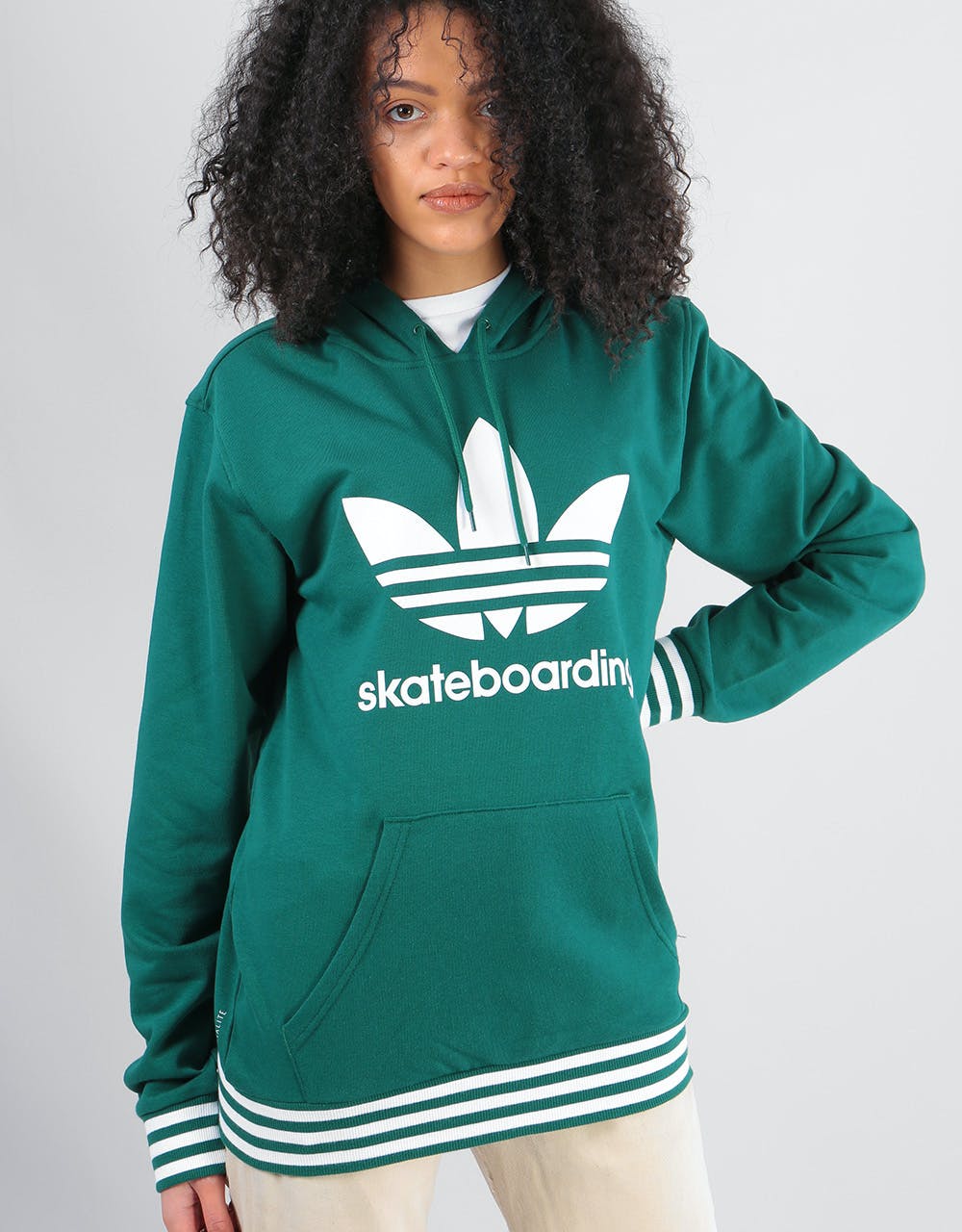 Adidas Womens Uniform Oversized Hoodie - Collegiate Green