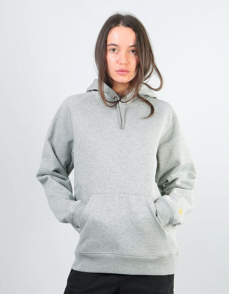 Carhartt WIP Womens Hooded Chase Oversized Sweatshirt - Grey Heather/G –  Route One