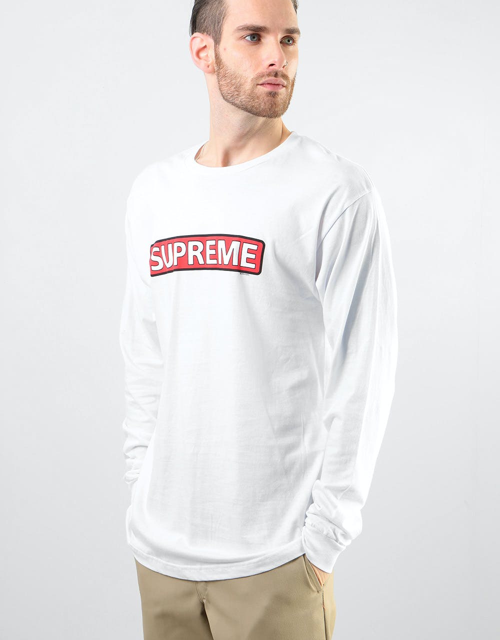 Powell Peralta Supreme L/S T-Shirt - White