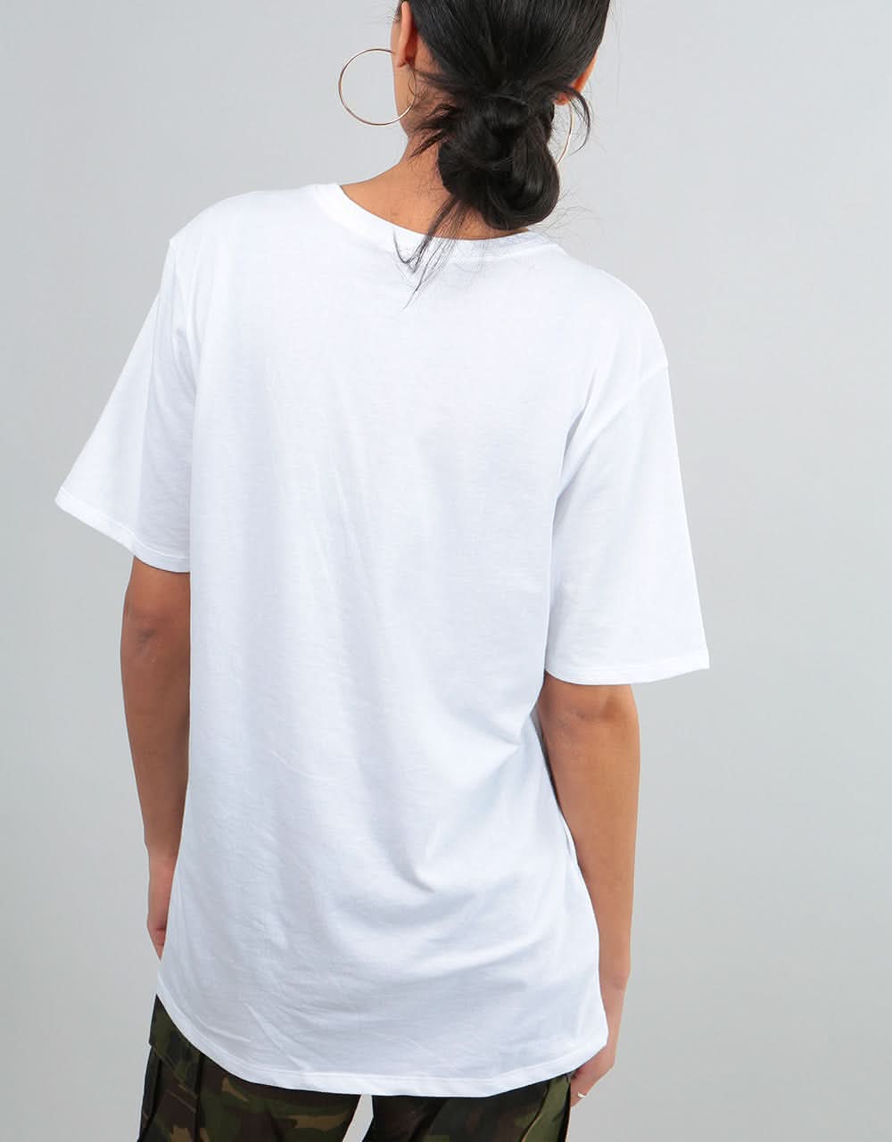 Nike SB Womens Oversized Logo T-Shirt - White/Elemental Pink