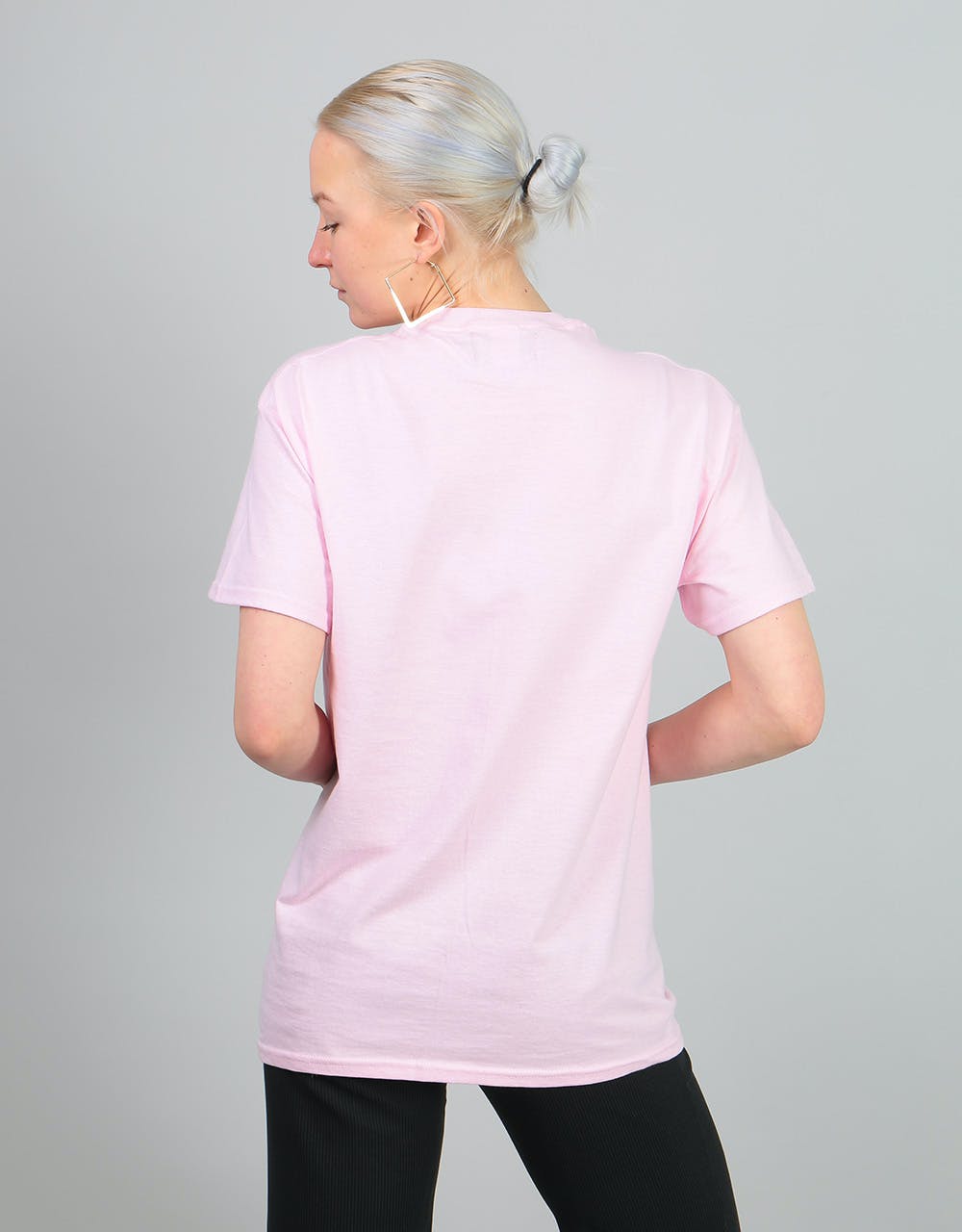 Route One Womens Logo Oversized T-Shirt - Light Pink