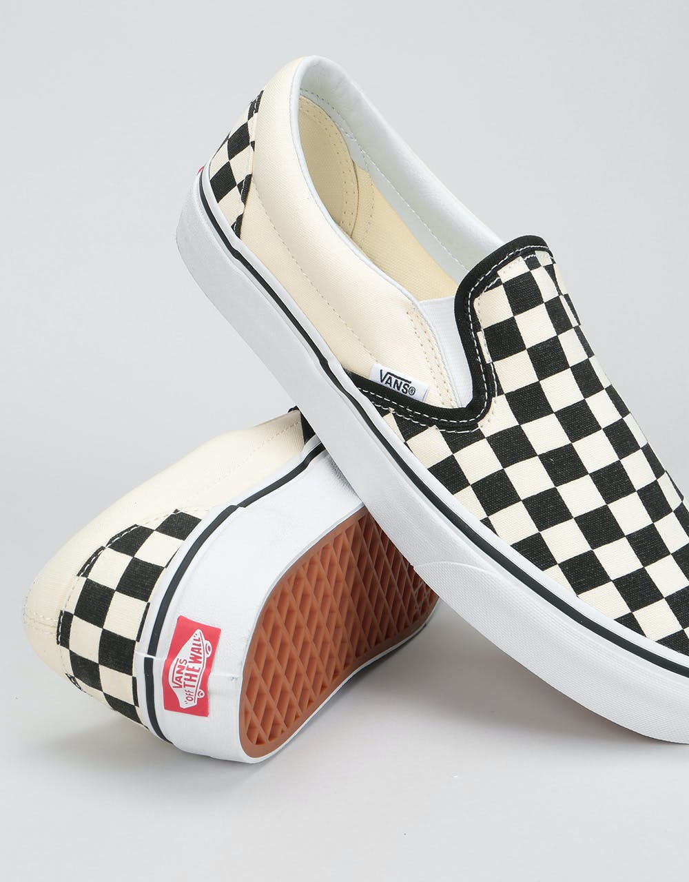 Vans Slip-On Pro Skate Shoes - (Checkerboard) Black/White