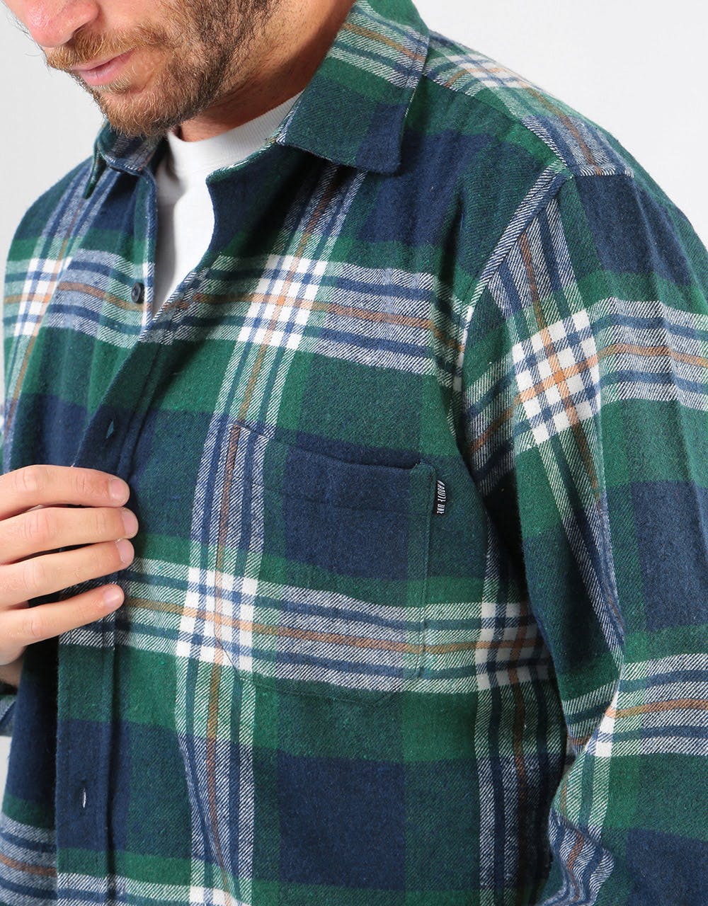 Route One Flannel Shirt - Green/Multi