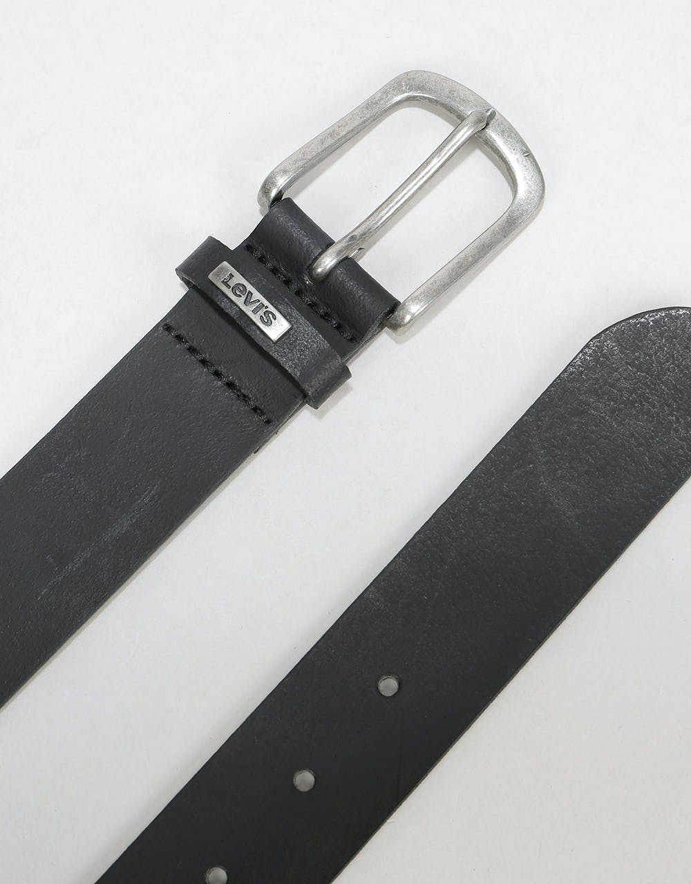 Levis Lev 8 Leather Belt - Regular Black