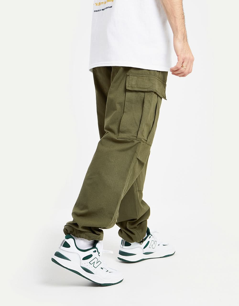 Route One Cargo Pants - Olive