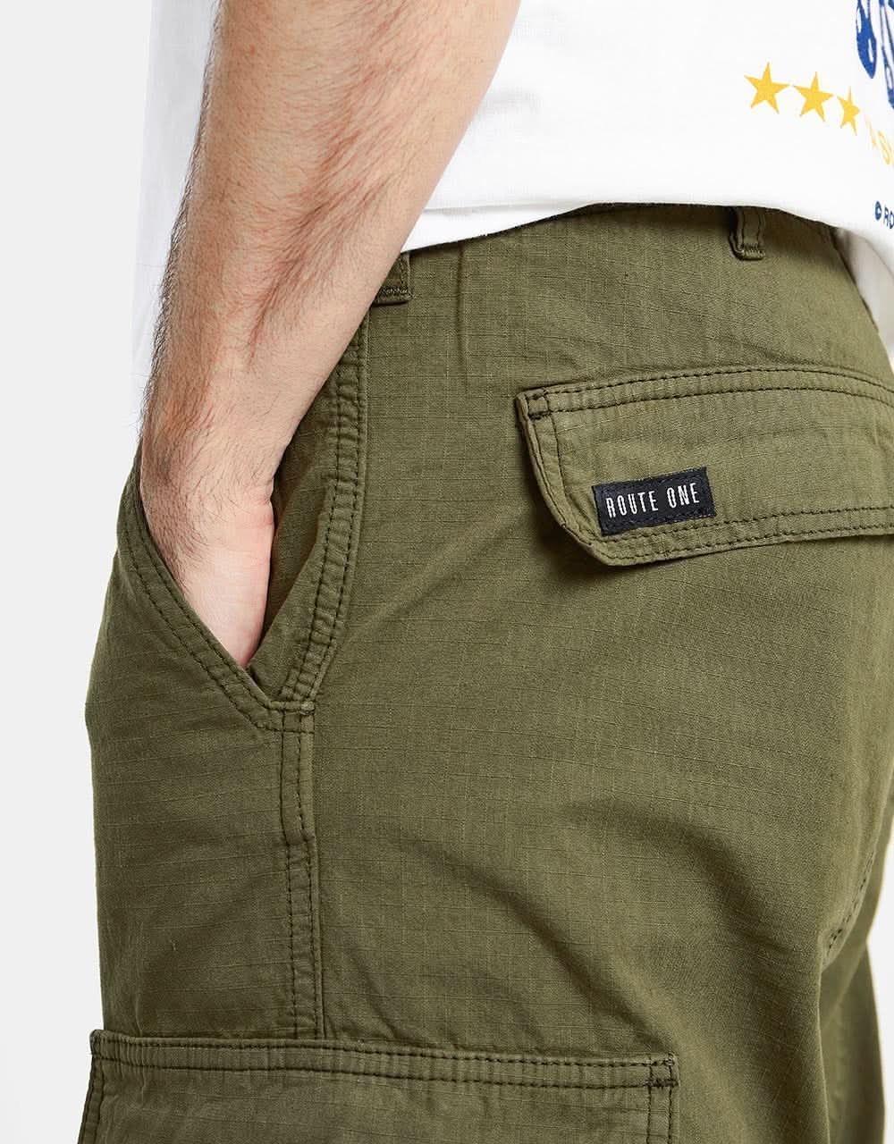 Route One Cargo Pants - Olive