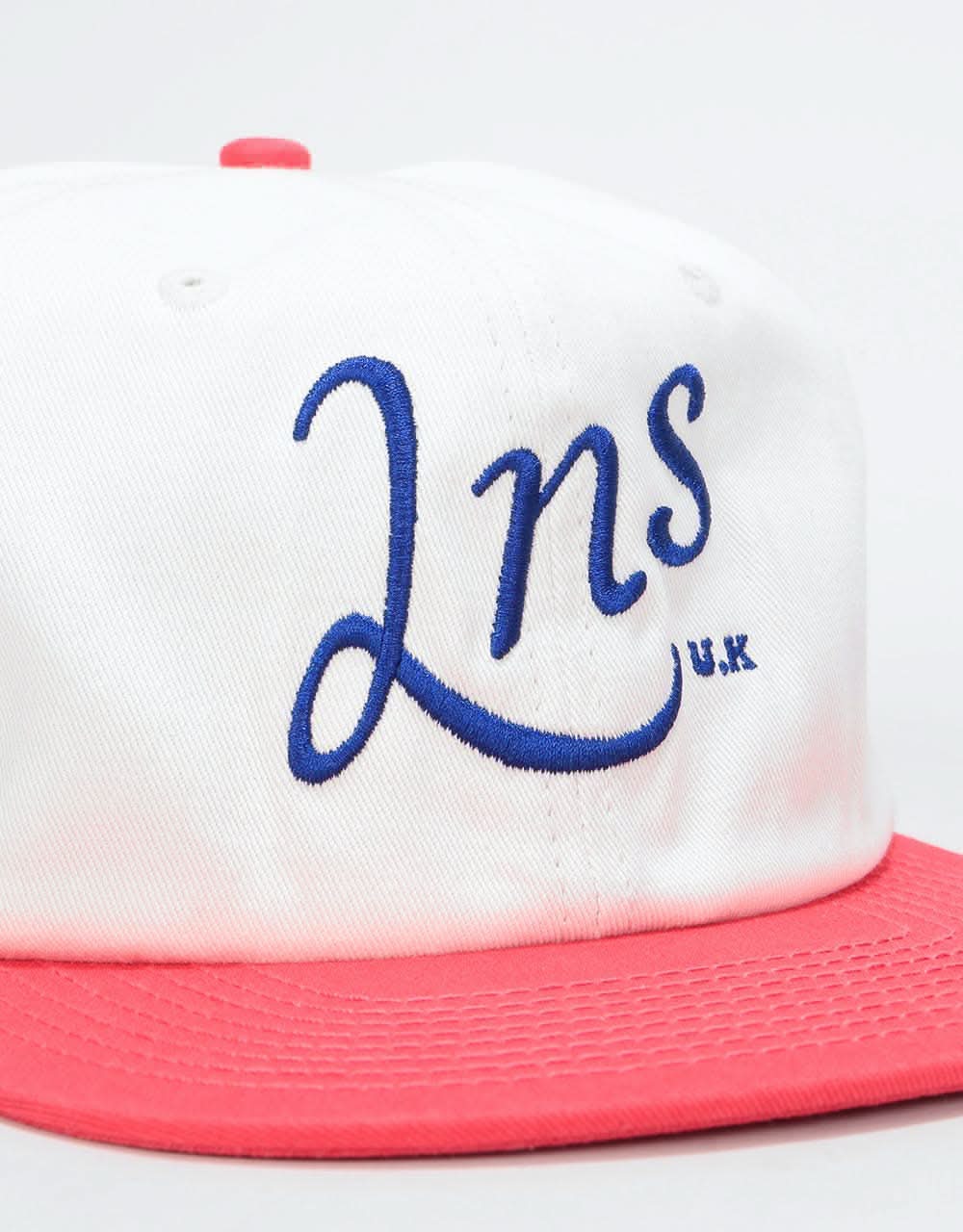 Lovenskate LNS Snapback Cap - White/Red