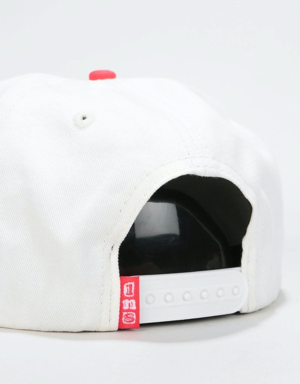 Lovenskate LNS Snapback Cap - White/Red