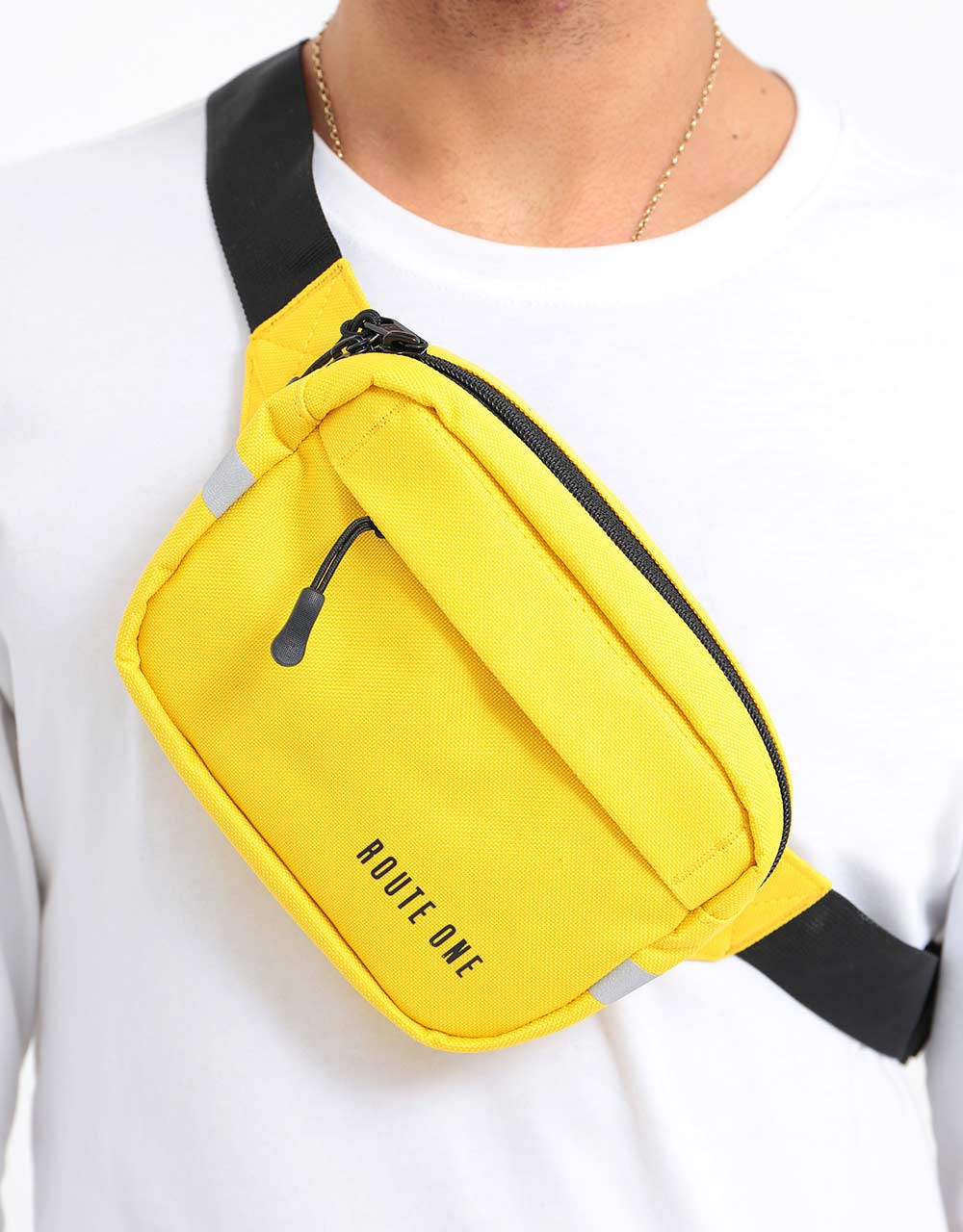 Route One Classic Cross Body Bag - Vibrant Yellow