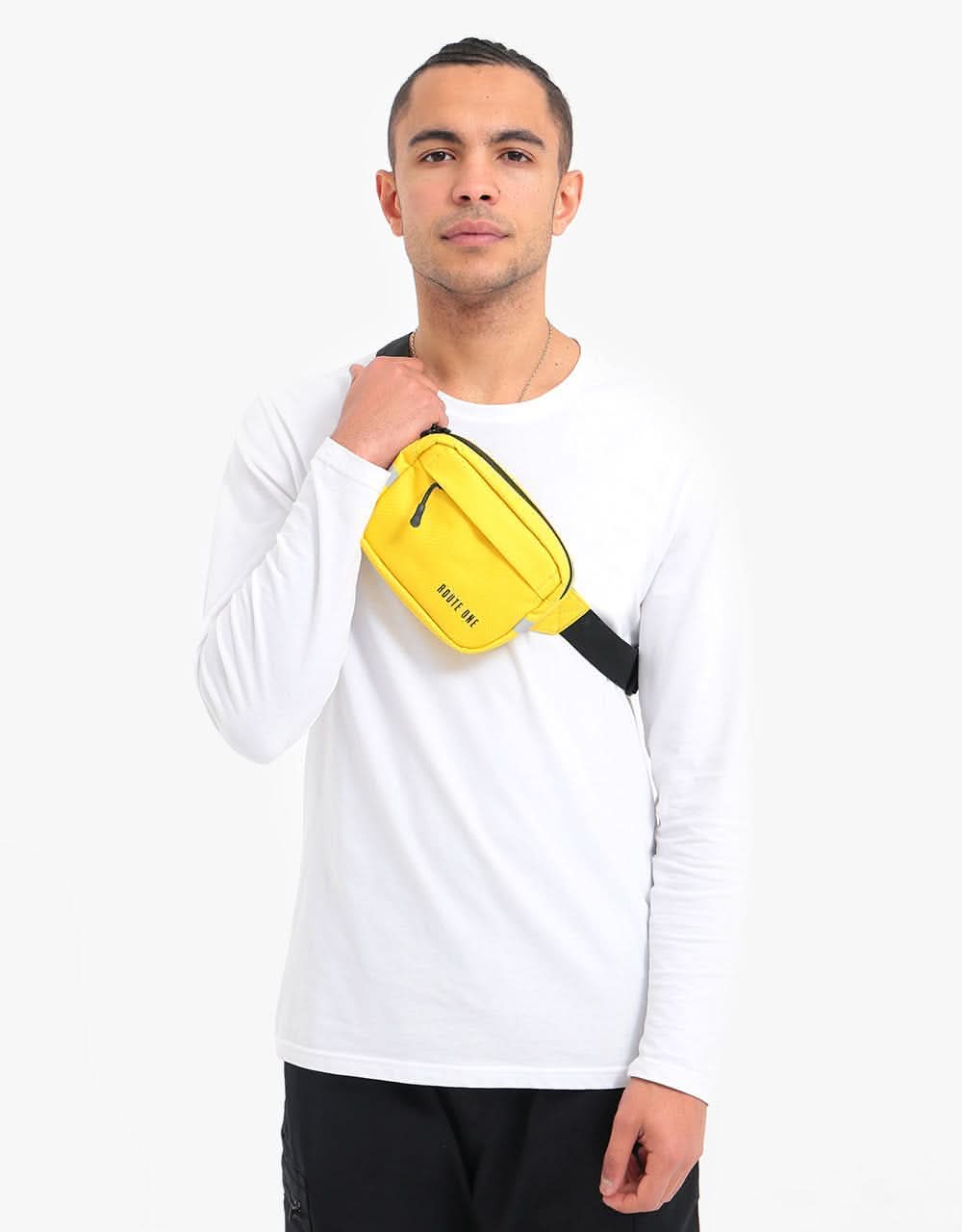 Route One Classic Cross Body Bag - Vibrant Yellow