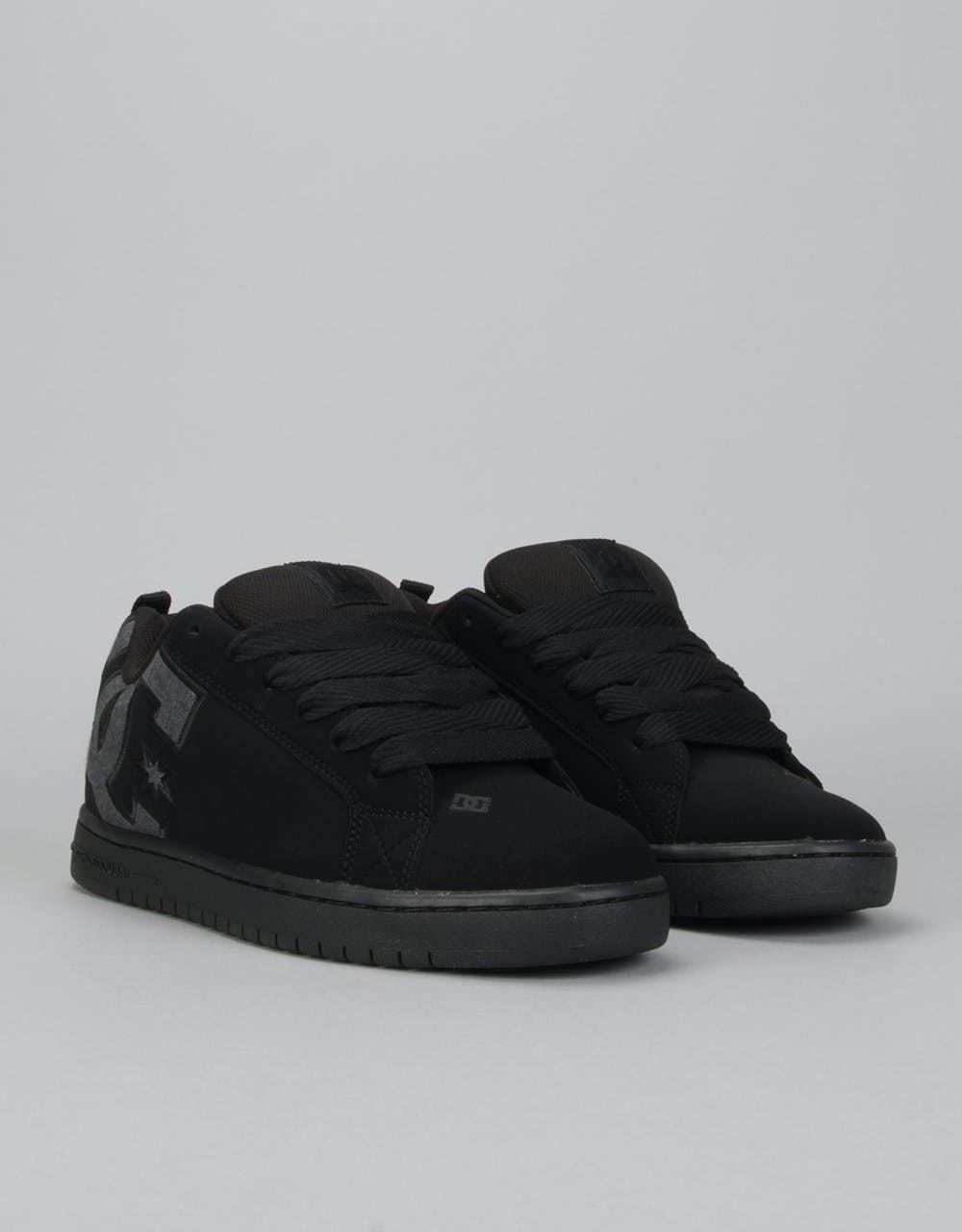 DC Court Graffik SE Skate Shoes - Black Destroy Wash