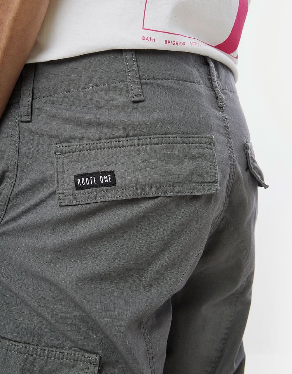 Route One Cargo Pants - Charcoal