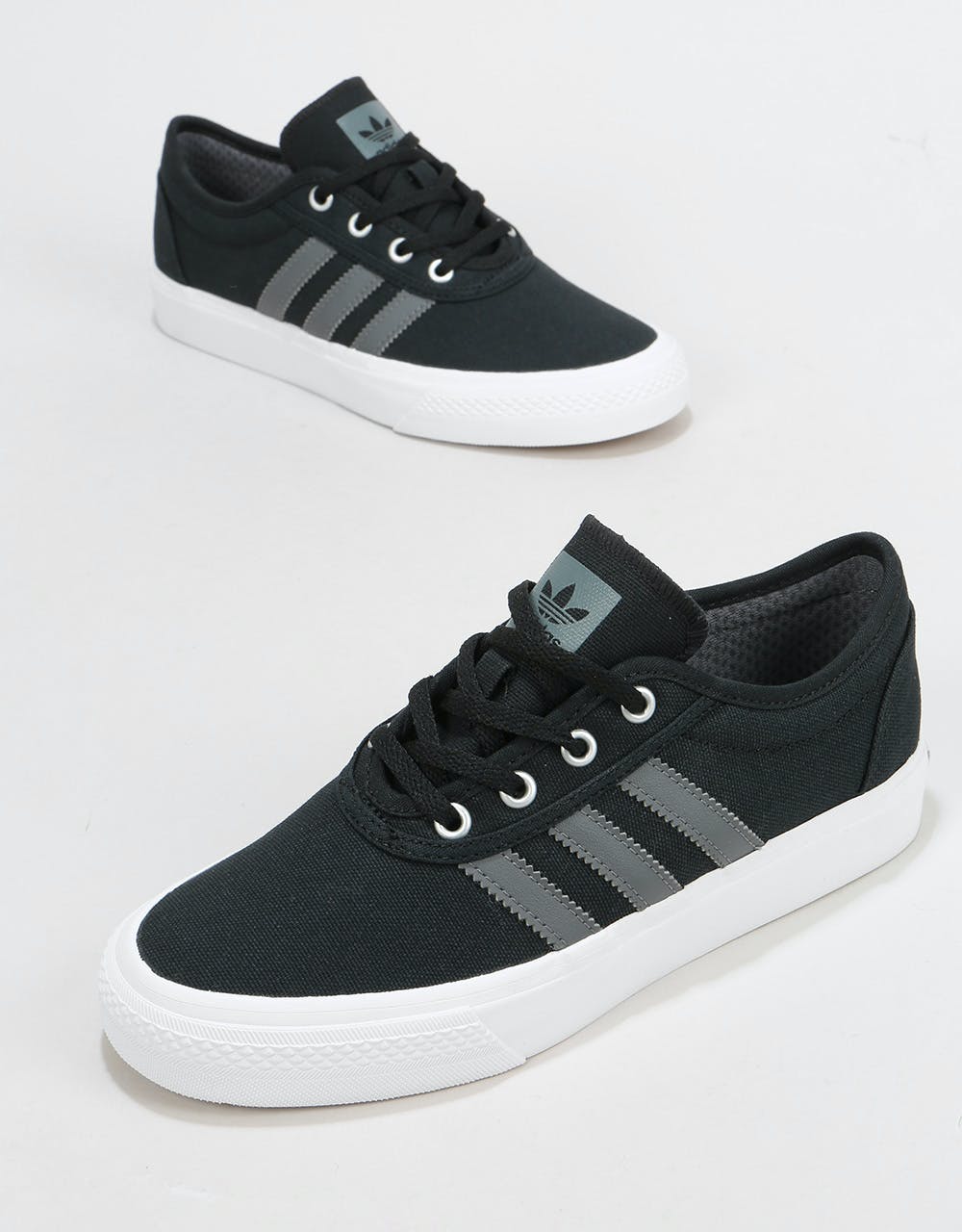 Adidas Adi-Ease Kids Skate Shoes - Black/Grey/White