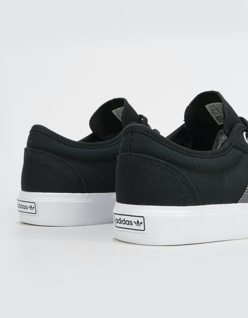 Adidas Adi-Ease Kids Skate Shoes - Black/Grey/White