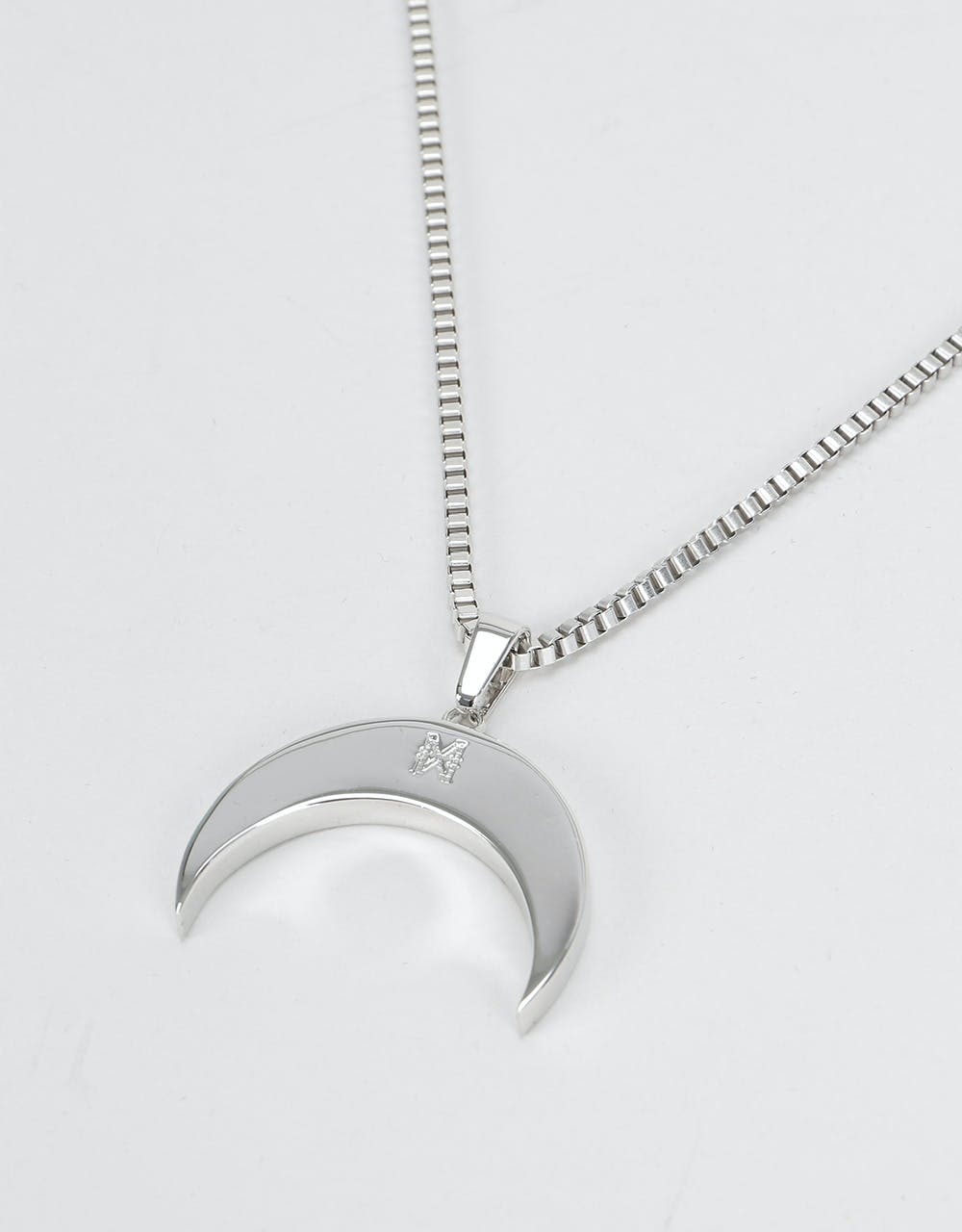 Midvs Co 18K Gold Plated Luna Necklace - White Gold