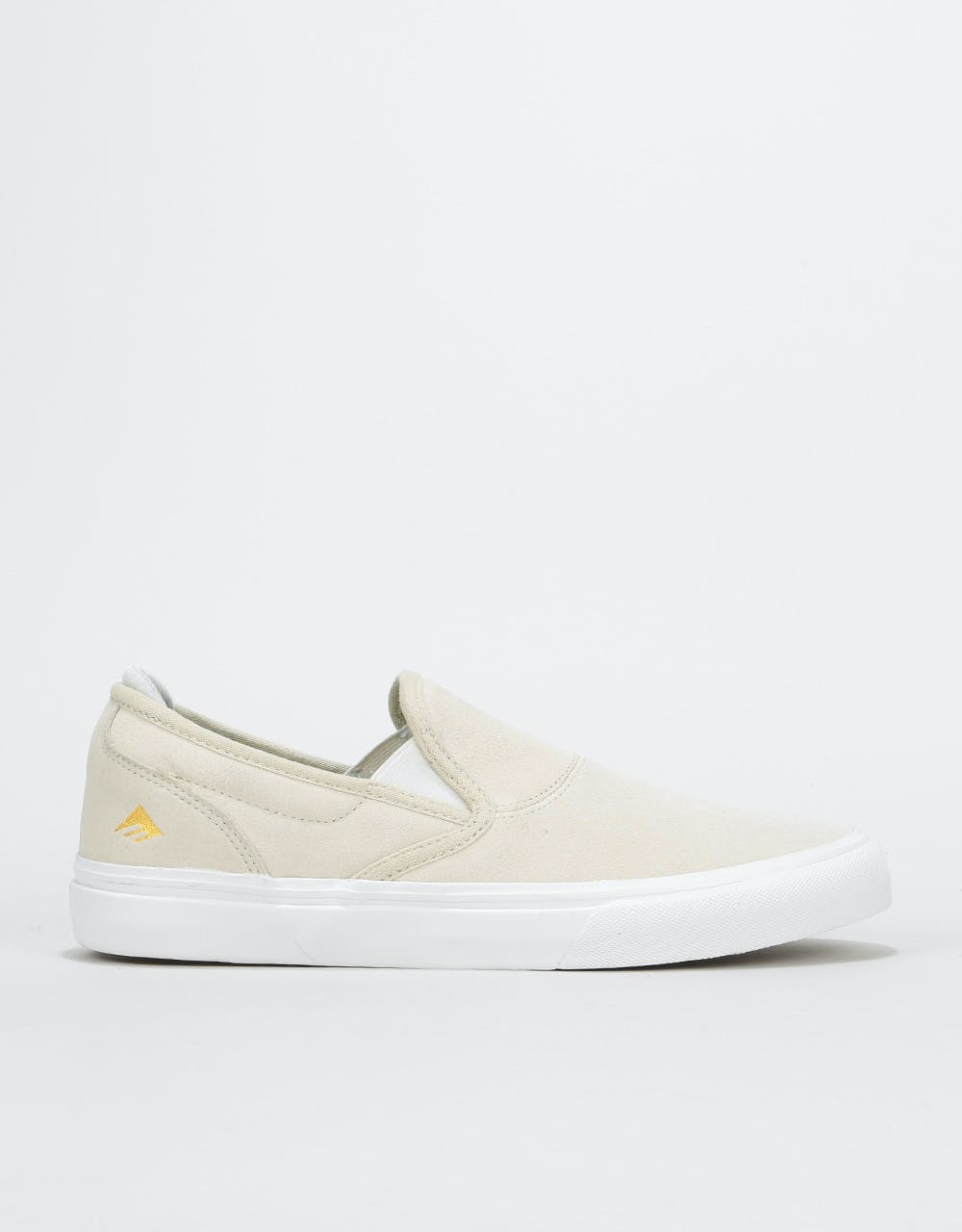 Emerica Wino G6 Slip-On Skate Shoes - White/White