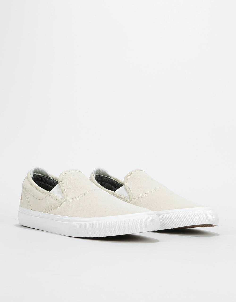 Emerica Wino G6 Slip-On Skate Shoes - White/White